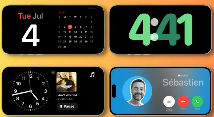 宁强苹果手机维修分享iOS17横屏充电待机显示有什么好处 