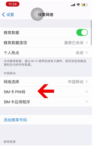 宁强苹果14维修网分享如何给iPhone14的SIM卡设置密码 